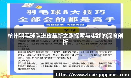 杭州羽毛球队进攻革新之路探索与实践的深度剖析